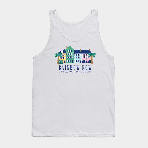 Rainbow Row Charleston South Carolina Tank Top by carolinafound